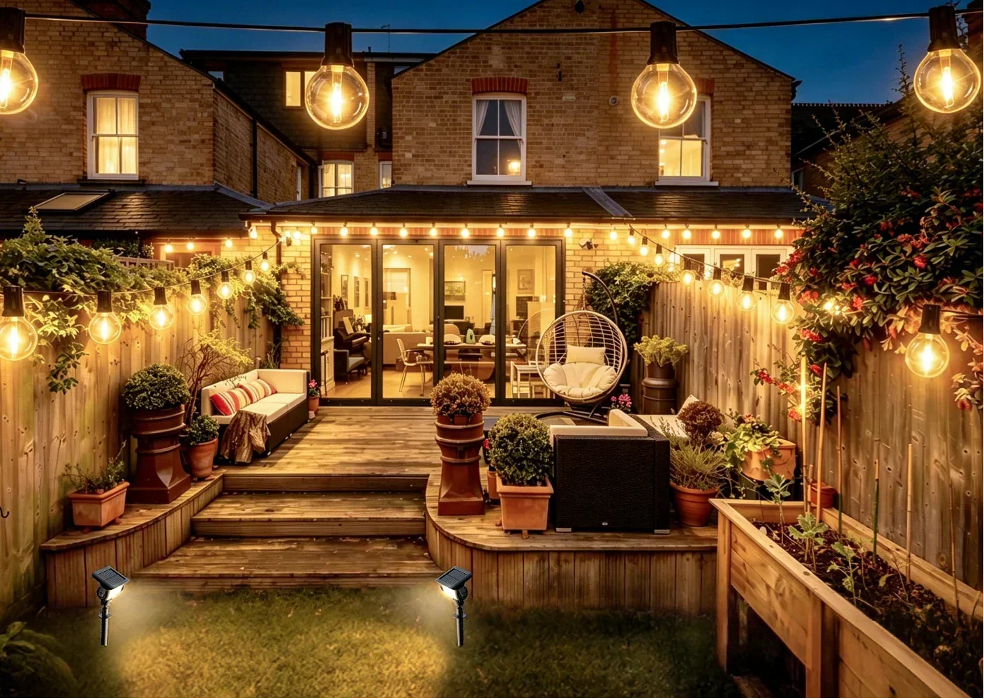 How to Style: Decorate a Garden With Solar Lights