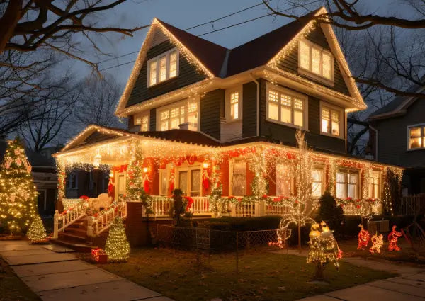 How to Put up Christmas Lights on a House