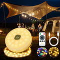 Ollny Camping String Lights Warm White & Multicolour for Yard, Garden, Party (20M 200LED, USB, 9 Modes, IP44 Waterproof)