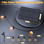 Ollny 16bulbs G40 solar string lights length details