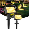 Ollny Solar Spot Lights for Driveway, Garden, Walkway (Warm White, IP65 Waterproof)