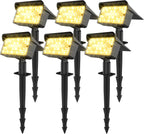 Ollny Solar Spot Lights for Driveway, Garden, Walkway (Warm White, IP65 Waterproof)