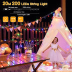 Ollny 200led Christmas tree lights are 20m
