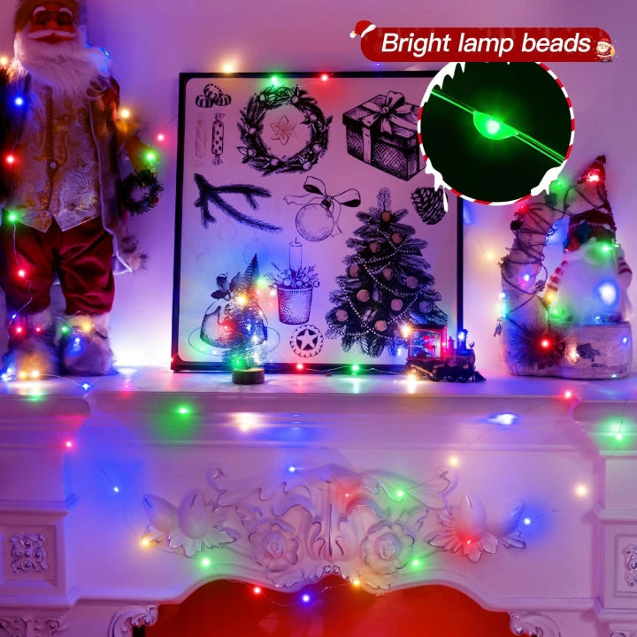 Ollny 100 LEDs 10m Multicolour Fairy Lights for DIY, Party, Bedroom, Wedding, Anniversary, Birthday(Battery Operated, IP44 Waterproof)