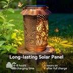 Ollny Butterfly Solar Lanterns, Garden Ornaments for Festoon, Lawn, Yard (IP65 Waterproof)