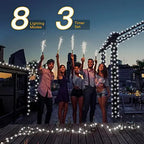 Ollny 500 LED 50m Cool White Fairy Lights (Memory Function, 8 Modes, IP44 Waterproof)