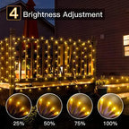 Ollny 500 LED 50m Warm White Fairy Lights (Warm White, Memory Function, 8 Modes, IP44 Waterproof)