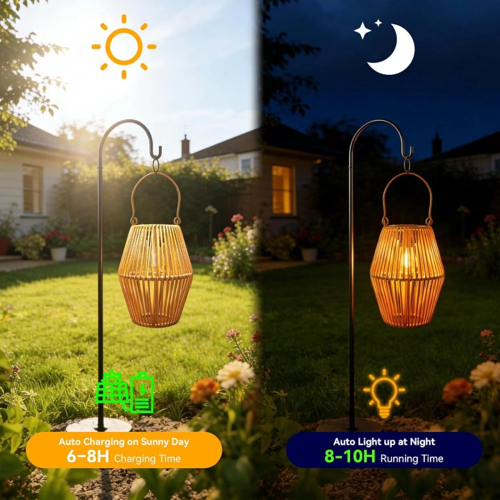 Ollny Solar Lanterns, Mothers Day Gifts, Birthday Presents for Pathway, Poolside, Festoon (IP44 Waterproof)