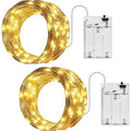 Ollny 50 LEDs 5m Warm White Room Fairy Lights (Cooper Wire, Battery Operated)