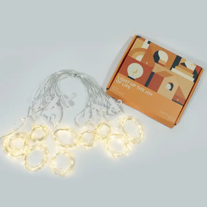 Ollny 300 LED 3m*3m USB Curtain Fairy Lights With Hooks Warm White