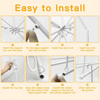 Ollny Christmas Tree Lights with Star Topper Cool White 1.8m 170 LED (IP67 Waterproof, 8 Modes)