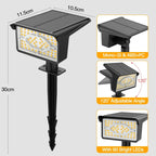 Ollny Solar Spot Lights for Driveway, Garden, Walkway (Warm White, IP65 Waterproof)