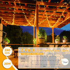 Ollny Warm White Fairy Lights 10m 100 LED(Green Cable, IP44 Waterproof, Battery Powered, 8 Modes)