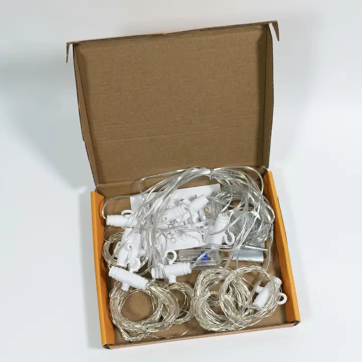 Ollny 300 LED 3m*3m USB Curtain Fairy Lights With Hooks Warm White