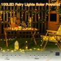 Ollny Warm White Globe Solar Garden Lights(Green Cable, Solar Power, 8 Modes)