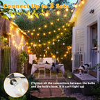 Ollny G40 Outdoor Festoon Lights for Garden, Party, Pergola 20m (30+2 Bulbs, Connectable, IP45 Waterproof, 2700k)