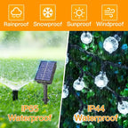 Ollny Cool White Globe Solar Lights(Green Cable, Solar Power, 8 Modes)