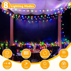 Ollny Multicolor Globe Solar Lights (Green Cable, Solar Power, 8 Modes)