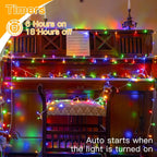 Ollny Multicolor Fairy Lights (Clear Cable, IP44 Waterproof, Battery Powered, 8 Modes)