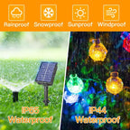 Ollny Multicolor Globe Solar Lights (Green Cable, Solar Power, 8 Modes)