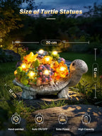 Ollny Solar Garden Lights Turtle Garden Ornaments for Mum Gifts Housewarming Gift