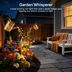 Ollny Butterfly Solar Watering Can with Cascading Lights for Outdoor, Yard, Patio, Lawn(Warm White, IP65 Waterproof, 2 Modes)