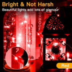 Ollny 100 LEDs 10m Red Fairy Lights for DIY, Party, Bedroom, Wedding, Anniversary, Birthday(Battery Operated, IP44 Waterproof)