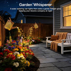 Ollny Beehive Solar Watering Can with Cascading Lights for Outdoor, Yard, Patio, Lawn(Warm White, IP65 Waterproof, 2 Modes)