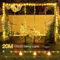 Ollny G29 Globe Fairy Lights (8 Modes, IP67 Waterproof, 2700k)