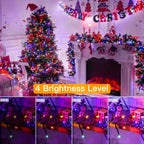 Ollny 1500 LED 22.5m Multicolour Christmas Cluster Lights (Green Cable, Plug in, 8 Modes)