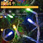 Ollny 400 LED 40m Multicolor Christmas String Lights (Clear Cable, Plug in, 8 Modes)