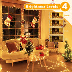 Ollny 400 LED 40m Warm White Christmas String Lights (Clear Cable, Plug in, 8 Modes)