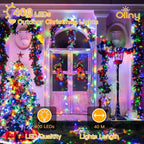 Ollny 400 LED 40m Multicolor Christmas String Lights (Green Cable, Plug in, 8 Modes)