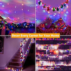 Ollny 500 LED 50m Multicolor Christmas String Lights ( Clear Cable, Plug in, 8 Modes)