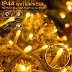 Ollny 500 LED 50m Warm White Fairy Lights (Warm White, Memory Function, 8 Modes, IP44 Waterproof)
