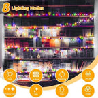 Ollny 100 LED 10m Multicolor Christmas String Lights ( Clear Cable, Plug in, 8 Modes)