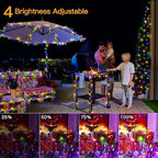 Ollny 100 LED 10m Multicolor Christmas String Lights ( Clear Cable, Plug in, 8 Modes)