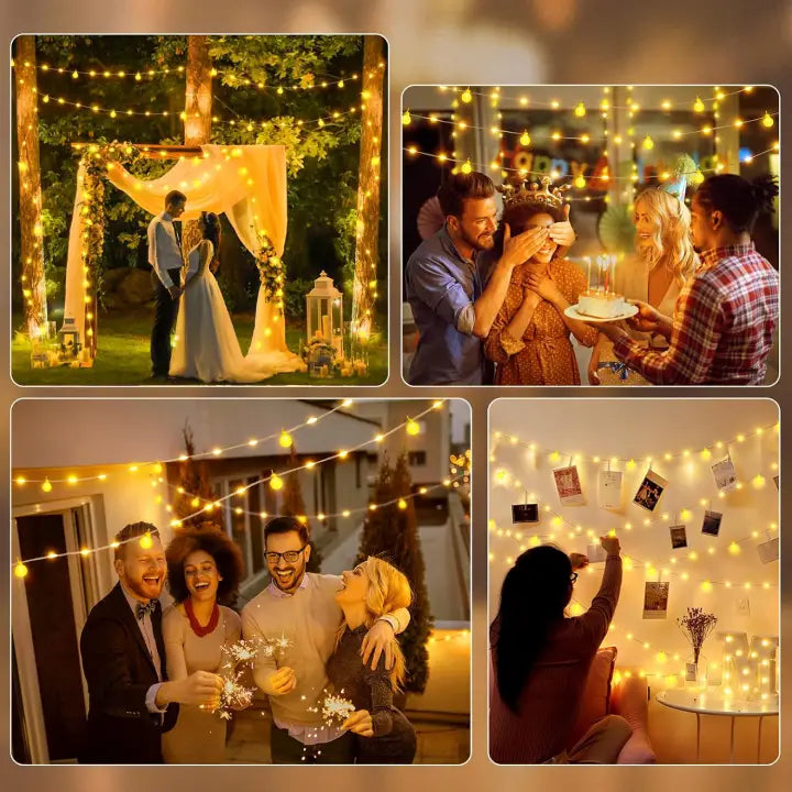 Ollny G29 Globe Fairy Lights (8 Modes, IP67 Waterproof, 2700k)