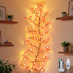 Ollny Wall Art Decor Cherry Blossom Lights