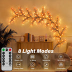 Ollny Wall Art Decor Cherry Blossom Lights