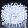 Ollny 200 LEDs 20m Cool White Fairy Lights (Clear Cable, Plug in, 8 Modes)
