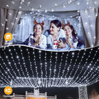 Ollny 800 LEDs 80m Christmas Fairy String Lights (Cool White, Clear Cable, Plug in, 8 Modes)
