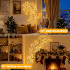 Ollny 144 LEDs 2.3m Willow Vine Twig Fairy Lights