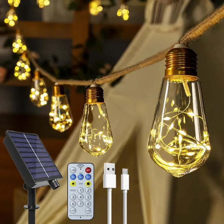 Ollny S17 Outdoor Solar Festoon Lights