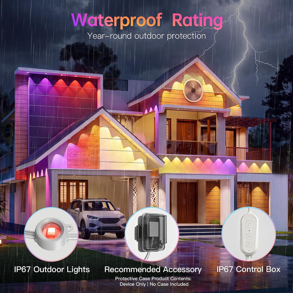 Ollny 15M Permanent Smart RGBW String Outdoor Light