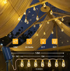 Ollny S17 solar fairy lights 24bulbs length details

