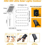 Ollny Solar Fairy Lights for Outdoor, Garden(Warm White, IP44 Waterproof, 8 Modes)