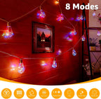 Ollny S17 Outdoor Solar Festoon Lights 8m 160 LEDs (24 Bulbs, Solar Powered, IP44 Waterproof, 8 Modes)