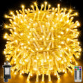 Ollny 800 LEDs 80m Christmas Fairy String Lights (Warm White, Clear Cable, Plug in, 8 Modes)