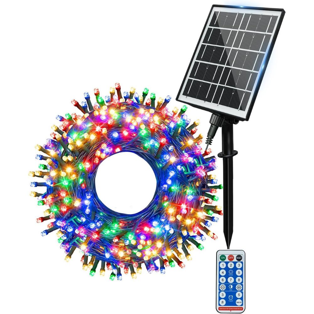 Ollny Solar Fairy Lights for Outdoor, Garden(Multicolour, IP44 Waterproof, 8 Modes)